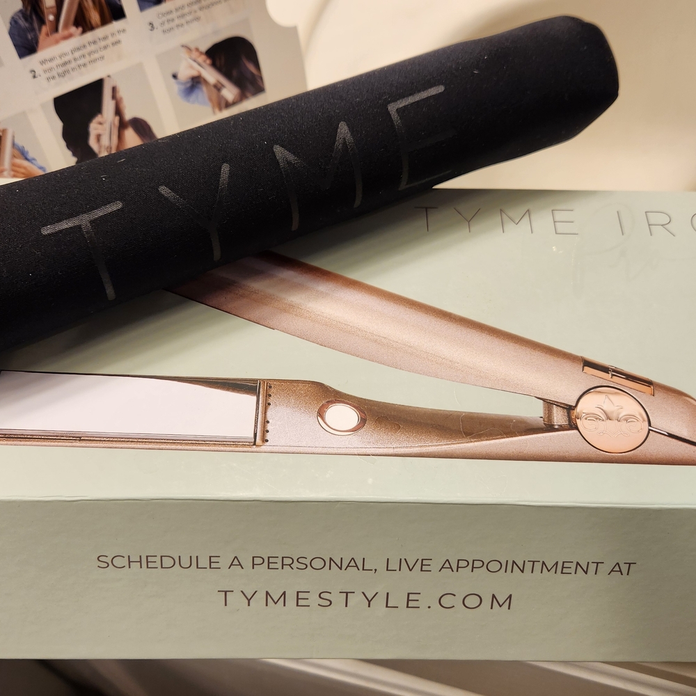 TYME Iron Hair Styling Tool in Black and Gold
